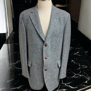 Vintage Givenchy Gentlemen Harris Tweed Union Made Blazer‎ Mens Size 44